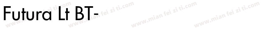 Futura Lt BT字体转换